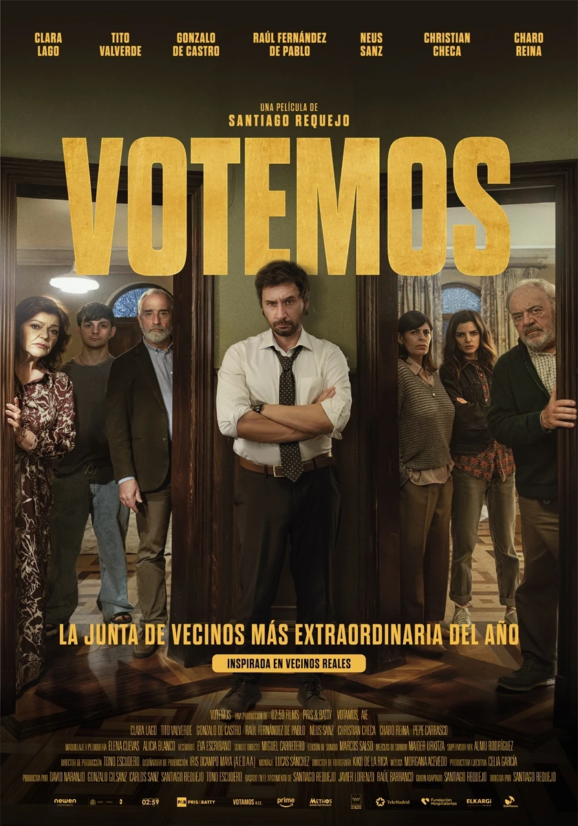 El primer tráiler de la película ‘Votemos’ pone a prueba la tolerancia de unos vecinos ante un nuevo inquilino. 3 Votemos poster