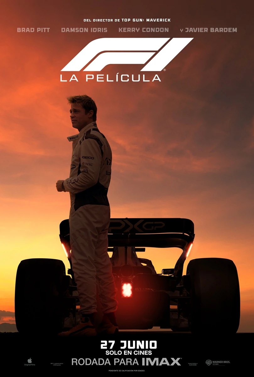 Joseph Kosinski pone a Brad Pitt al volante en el impresionante nuevo tráiler de ‘F1: La película’. 3 f1 la pelicula poster