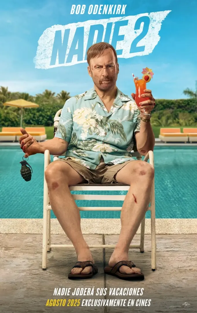 Bob Odenkirk vuelve a repartir golpes en el intenso primer tráiler de la película 'Nadie 2'. 3 nadie 2 poster