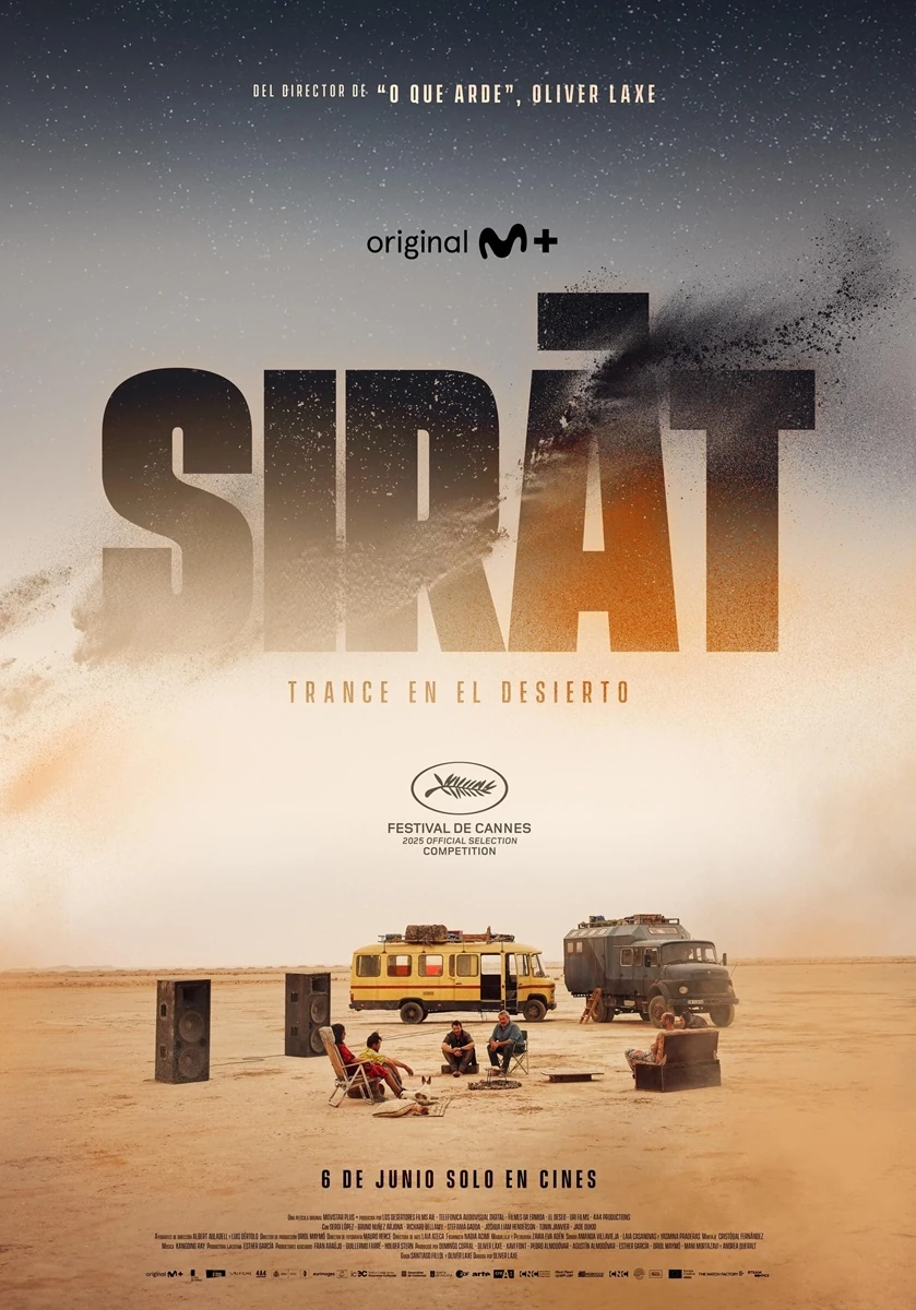 ‘Sirat’, una de las dos películas españolas candidatas a la Palma de Oro en el Festival de Cannes, estrena tráiler. 3 sirat poster