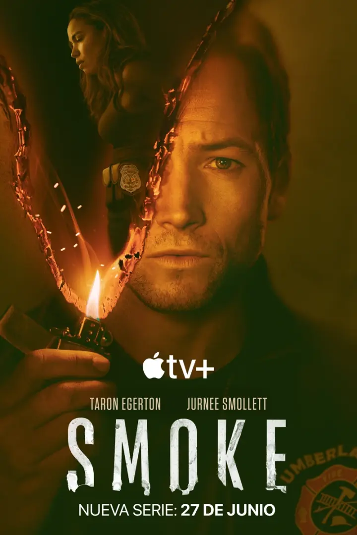 Crítica de la serie 'Smoke': Cuando el fuego del true crime no siempre alcanza para avivar una gran serie. 6 Póster de la serie de Apple TV+ Smoke