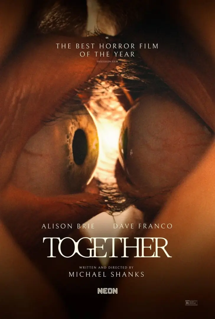 Alison Brie y Dave Franco son inseparables, literalmente, en el nuevo tráiler de la película ‘Together’, el body horror que conquistó Sundance. 3 together 2025 poster