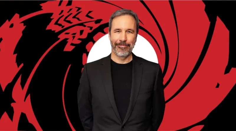 Logo James Bond y Denis Villeneuve en el centro