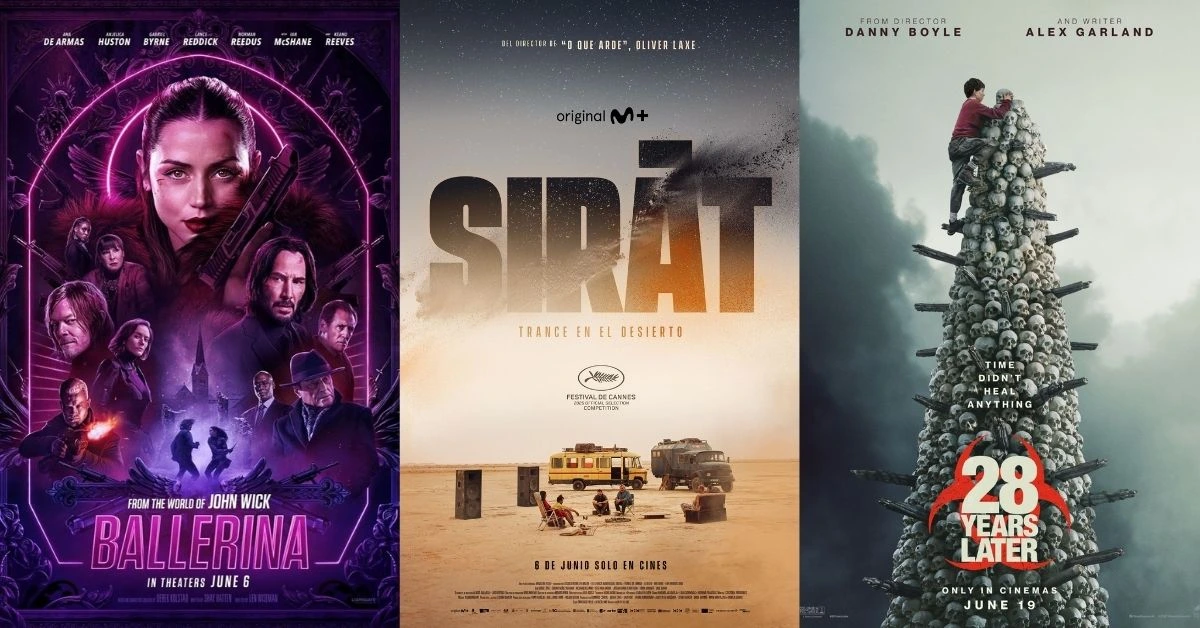 ¡Los estrenos destacados del mes de junio 2025 en España! 2 estrenos peliculas junio 2025