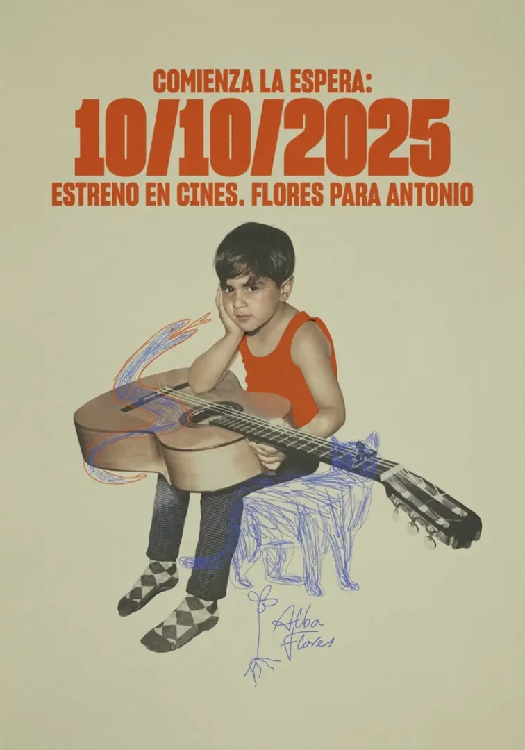 ‘Flores Para Antonio’, la película documental sobre Antonio Flores, se estrena en cines el 10 de octubre. 3 flores para antonio poster