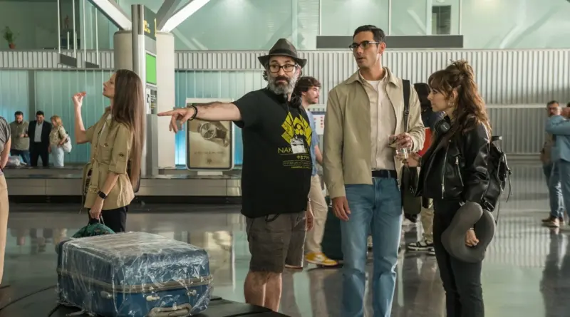 Imagen del rodaje de la película La Maleta
