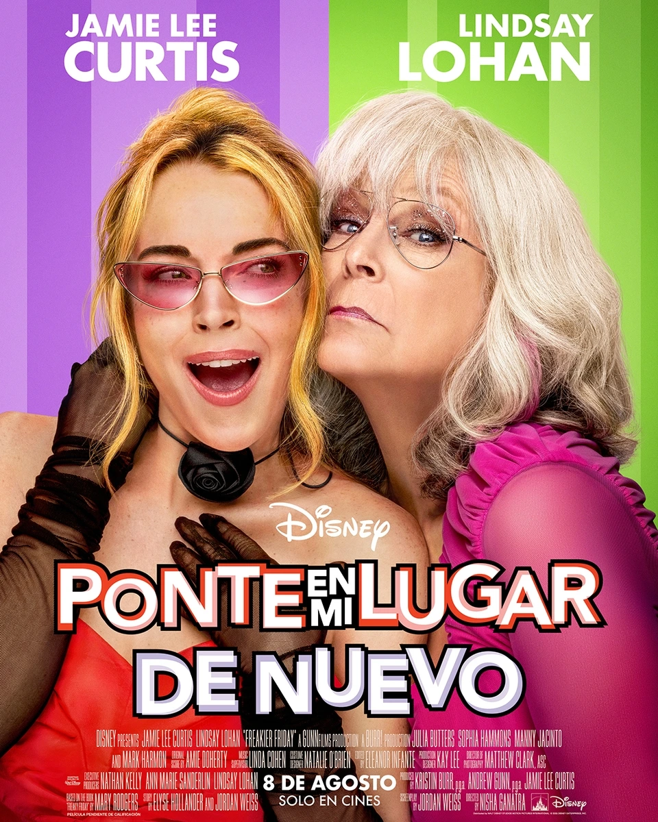 Jamie Lee Curtis y Lindsay Lohan repiten el cambio de cuerpos en el nuevo tráiler de la película ‘Ponte en mi Lugar de Nuevo’. 3 ponte en mi lugar de nuevo poster