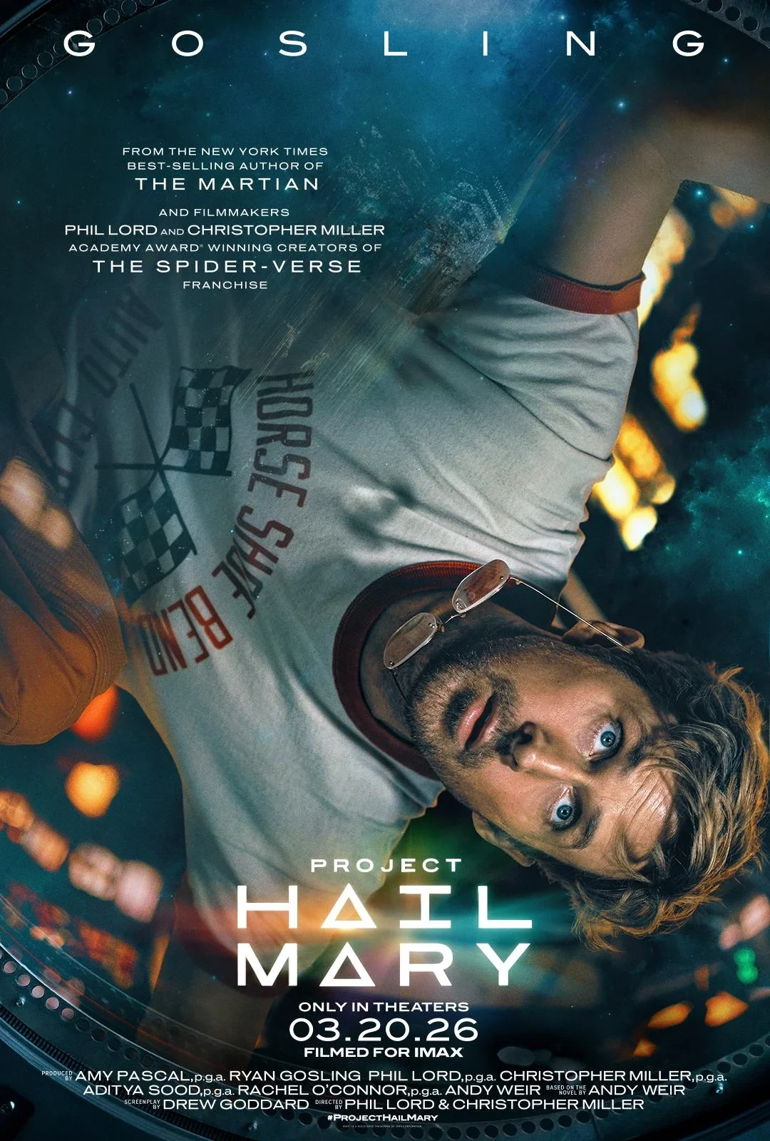 Ryan Gosling se convierte en astronauta accidental en el emocionante primer tráiler de ‘Project Hail Mary’ (‘Proyecto Salvación’). 3 proyecto salvacion poster
