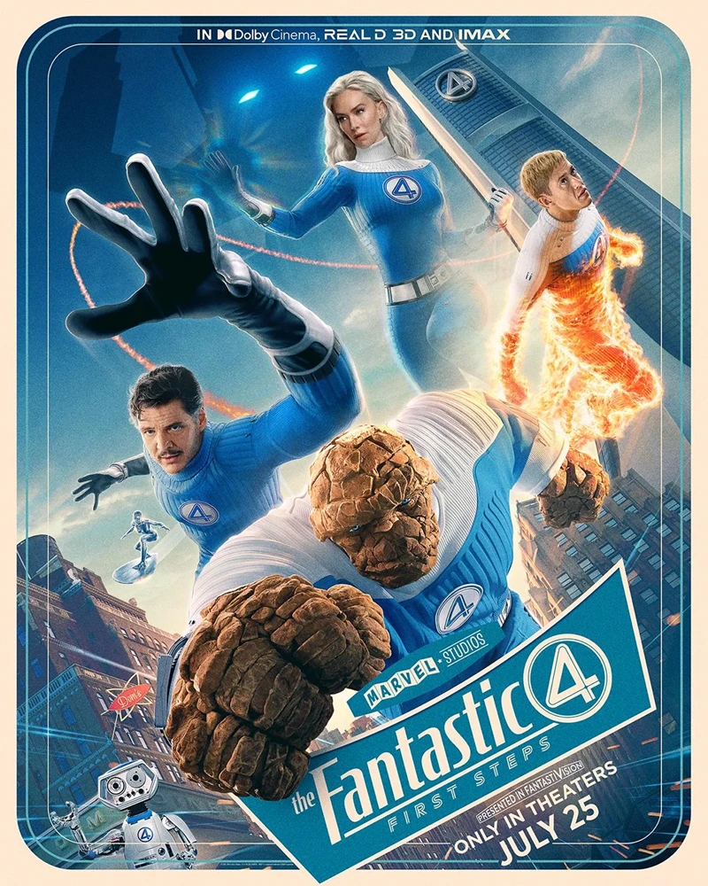 Galactus ataca la Tierra en el nuevo tráiler de ‘Los 4 Fantásticos: Primeros Pasos’. 3 the fantastic four first steps 2025 poster