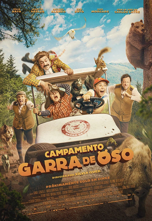 Una mofeta parlante y dos niños al rescate del valle en el primer tráiler de 'Campamento Garra de Oso'. 4 campamento garra de oso poster