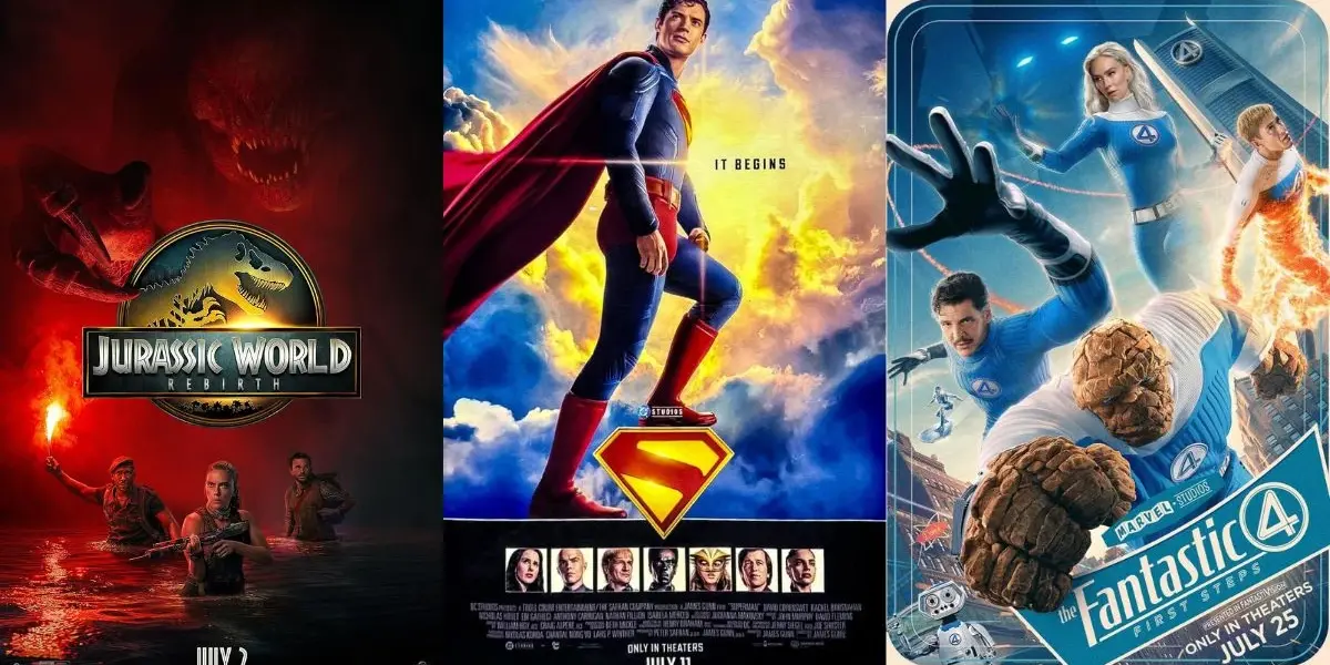 Tres pósters de los estrenos destacados del mes de julio 2025 en España
