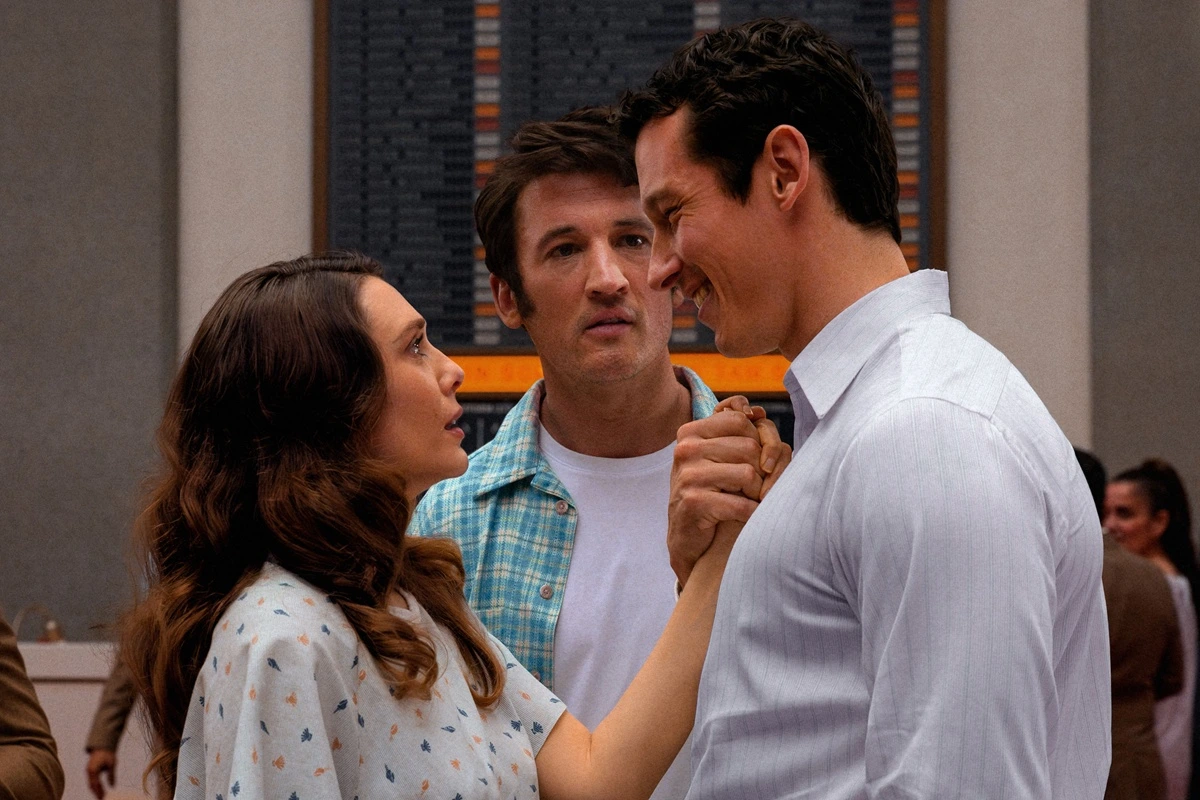 Elizabeth Olsen se debate entre Miles Teller y Callum Turner en el tráiler de 'Eternity'. 2 eternity pelicula