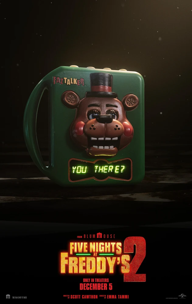 El primer tráiler de 'Five Nights at Freddy's 2' muestra el siniestro regreso de Freddy, Bonnie, Chica, Foxxy y Golden. 4 five nights at freddys 2 poster