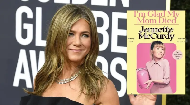 Imagen de Jennifer Aniston y el libro I’m Glad My Mom Died