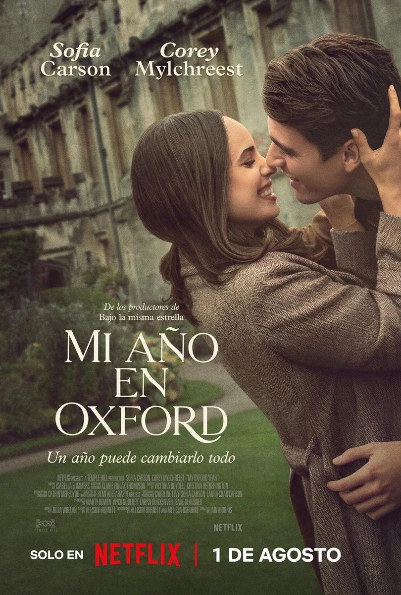 Sofia Carson y Corey Mylchreest se enamoran en el primer tráiler de la película ‘Mi Año en Oxford’. 3 mi ano en oxford poster