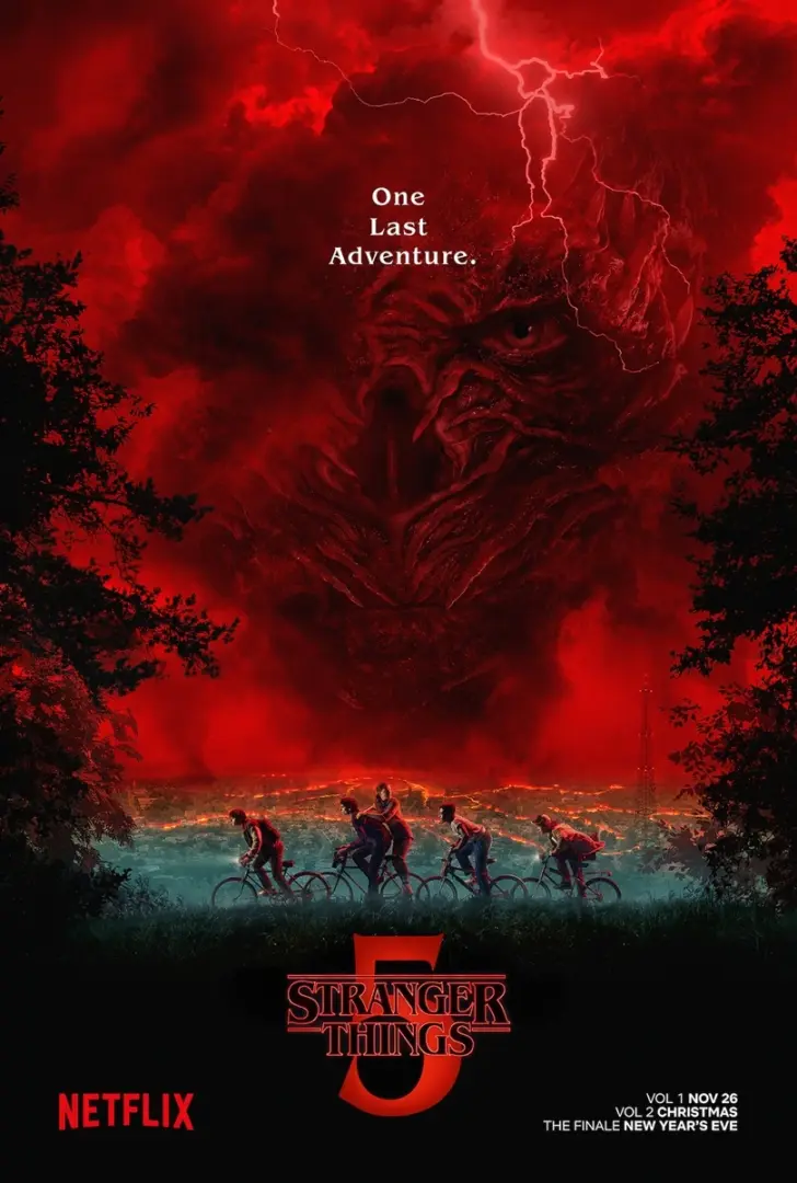 Vecna busca venganza en el primer tráiler de la quinta y última temporada de 'Stranger Things'. 4 stranger things 5 poster