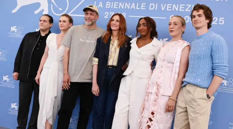 El equipo de la película After the Hunt en el Festival de Venecia