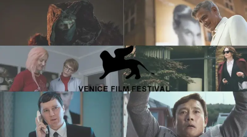 Imagen de películas del Festival de Venecia 2025 con el logo del Festival