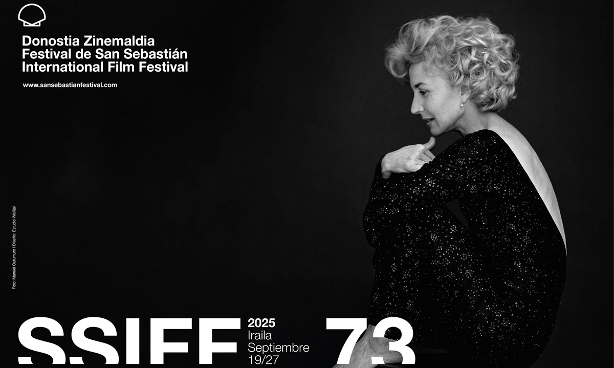 El Festival de San Sebastián rinde un precioso homenaje a Marisa Paredes en el cartel de su 73ª edición. 2 cartel festival san sebastian 2025 marisa paredes