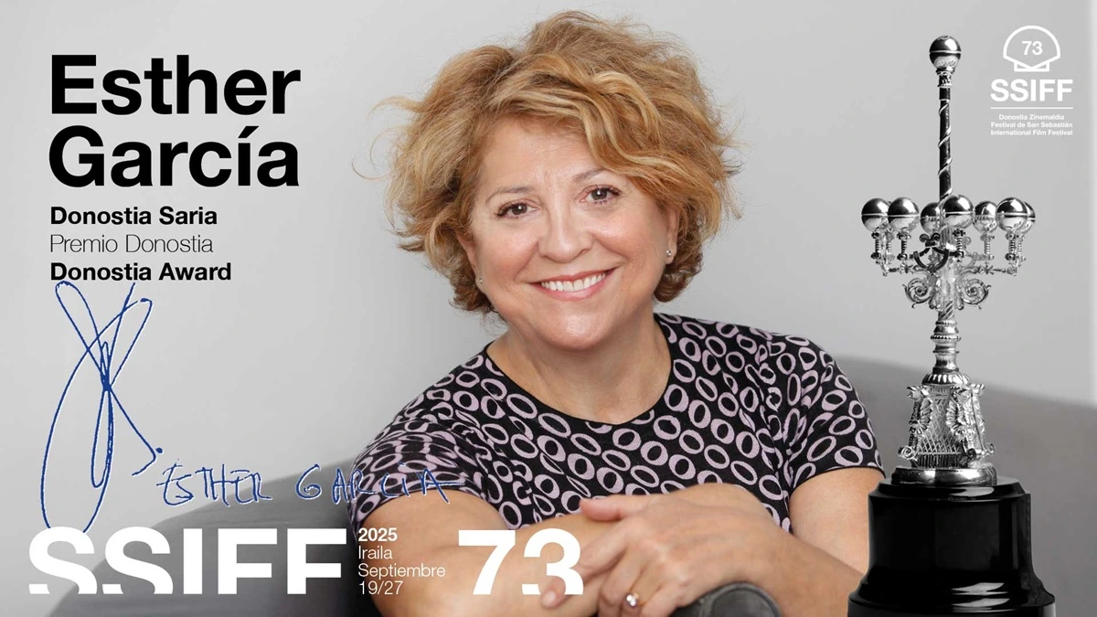 El Festival de San Sebastián rinde un precioso homenaje a Marisa Paredes en el cartel de su 73ª edición. 5 esther garcia donostia