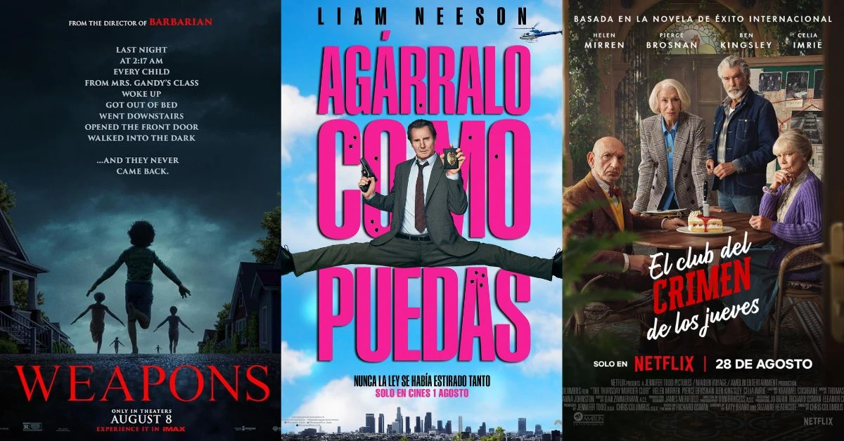 ¡Los estrenos destacados del mes de agosto 2025 en España! 2 estrenos destacados agosto 2025