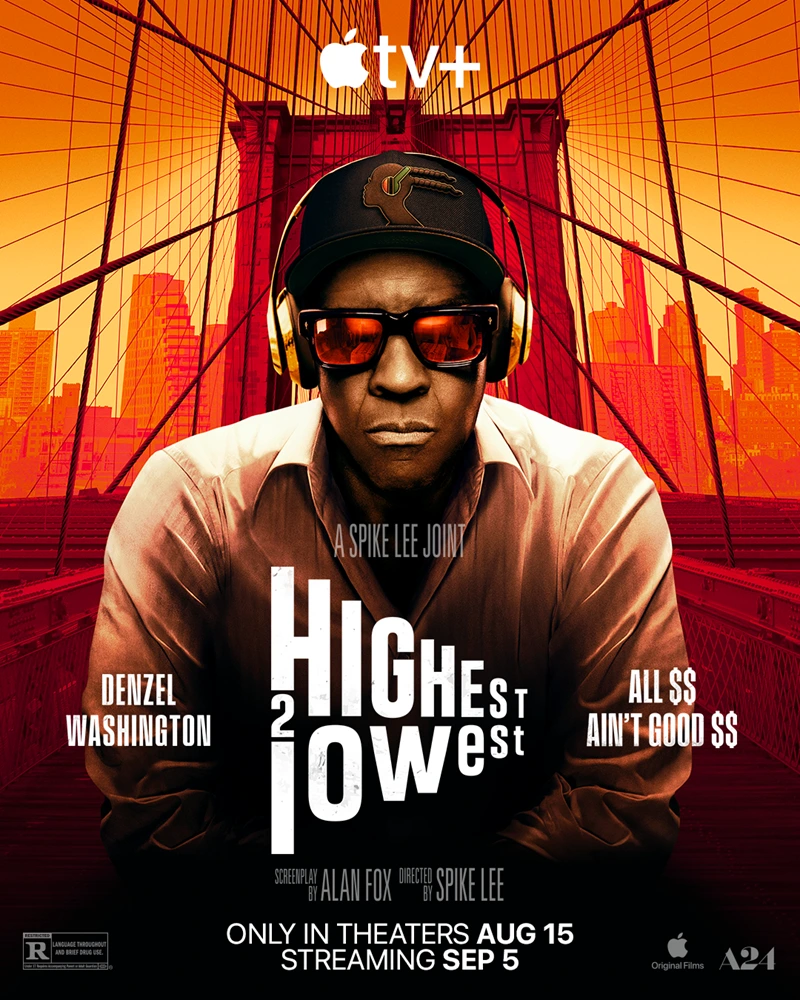 El primer tráiler de la película 'Del Cielo al Infierno' ('Highest 2 Lowest') reinterpreta el clásico de Kurosawa con Denzel Washington. 4 highest 2 lowest 2025 poster