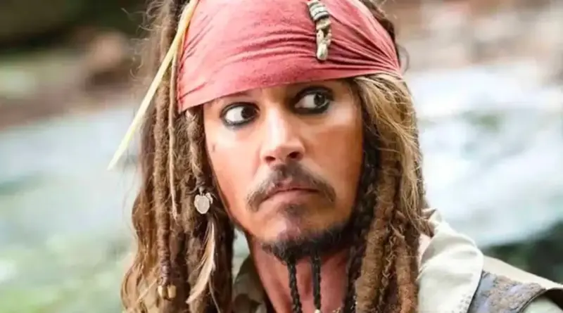 Imagen de Johnny Depp como Jack Sparrow en la película Piratas del Caribe