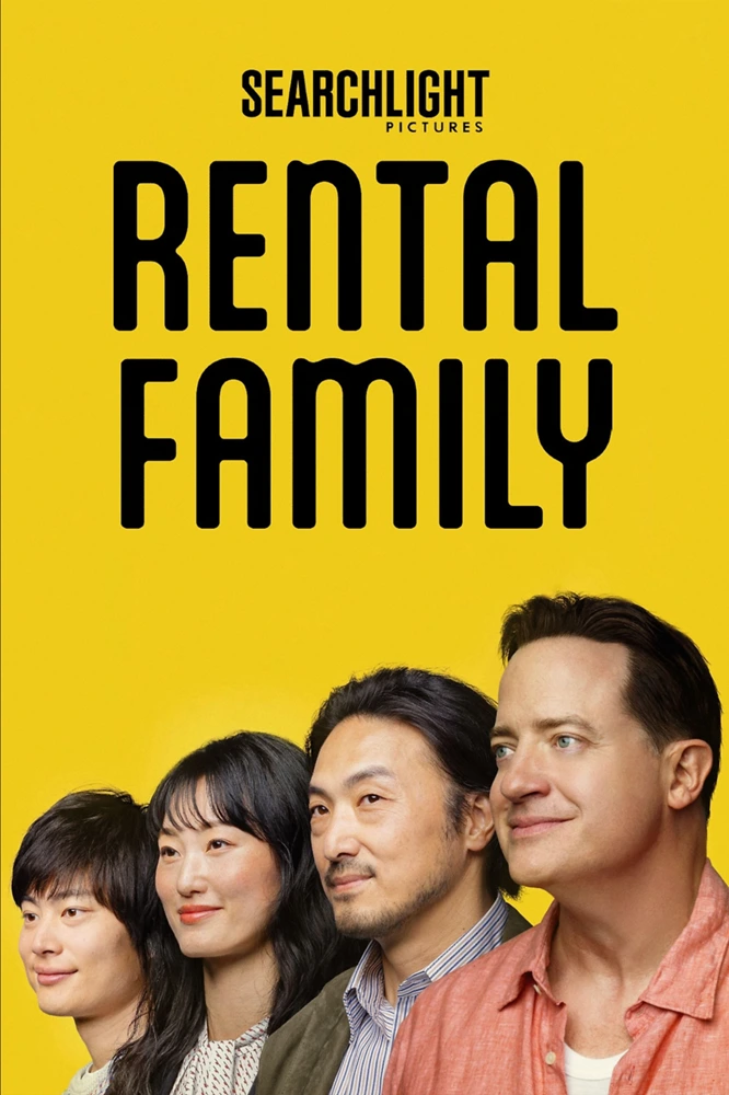 El primer tráiler de 'Rental Family' revela a Brendan Fraser como un familiar de alquiler en una película que tocará el corazón. 4 rental family 2025 poster