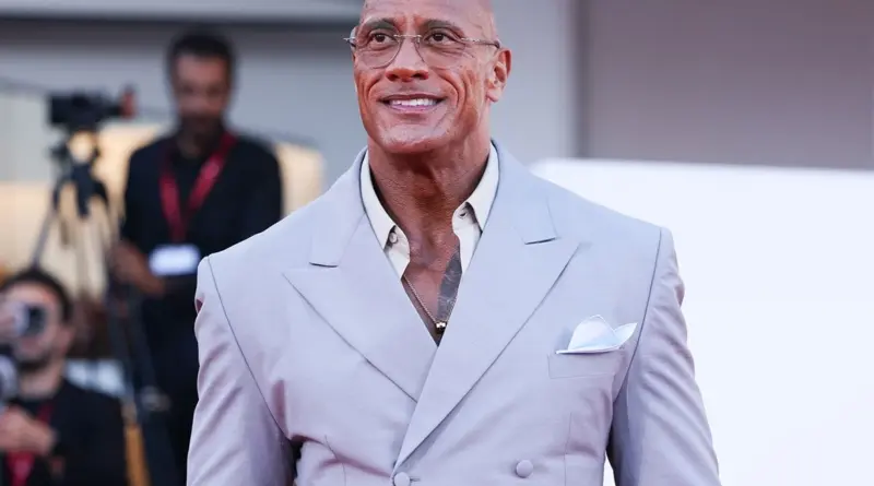 Imagen de Dwayne Johnson en el Festival de Venecia