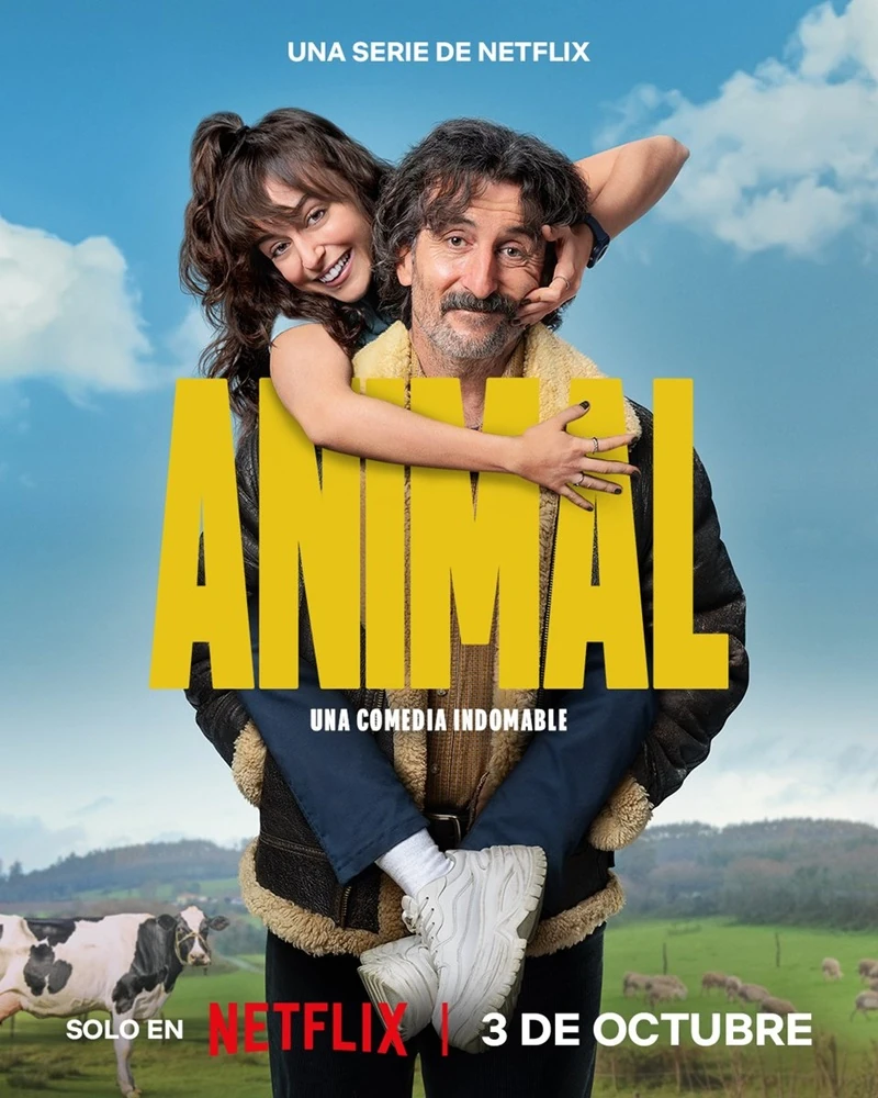 Luis Zahera se estrella contra el mundo pet friendly en el primer tráiler de la serie 'Animal' de Netflix. 4 mundoCine - animal 2025 serie netflix poster