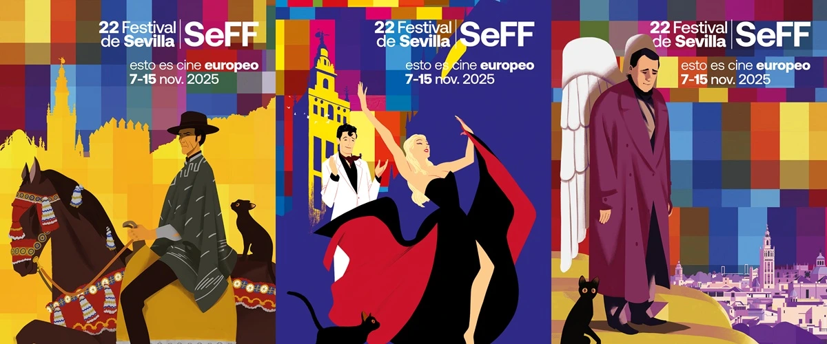 Costa-Gavras recibirá el Giraldillo de Honor en el Festival de Sevilla 2025, que volverá a acoger las nominaciones de la EFA. 5 mundoCine - carteles festival de cine sevilla 2025