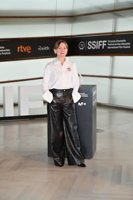 'Los Domingos', de Alauda Ruiz de Azúa, se estrena en el Festival de San Sebastián y su photocall queda inmortalizado en nuestras fotografías. 7 Nagore Aranburu en el photocall de ‘Los Domingos’ en el 73 Festival Internacional de Cine de San Sebastián, el 22 de septiembre de 2025 en San Sebastián, España.