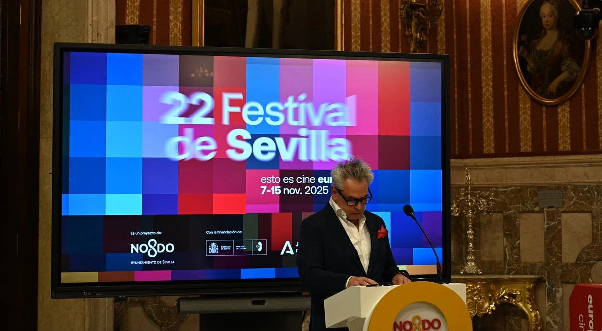 Costa-Gavras recibirá el Giraldillo de Honor en el Festival de Sevilla 2025, que volverá a acoger las nominaciones de la EFA. 8 mundoCine - presentacion 22 festival cine sevilla manuel cristobal