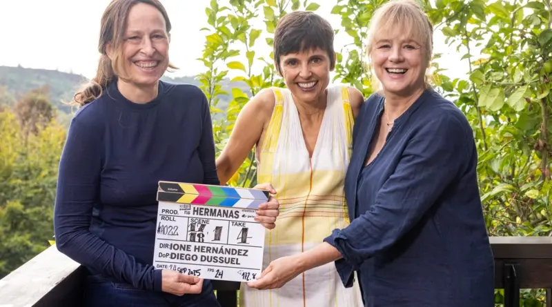 Imagen del rodaje de la película Hermanas de Ione Hernández