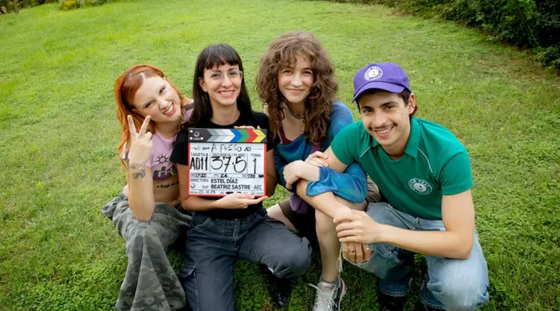 Imagen del rodaje de la película A Fuego