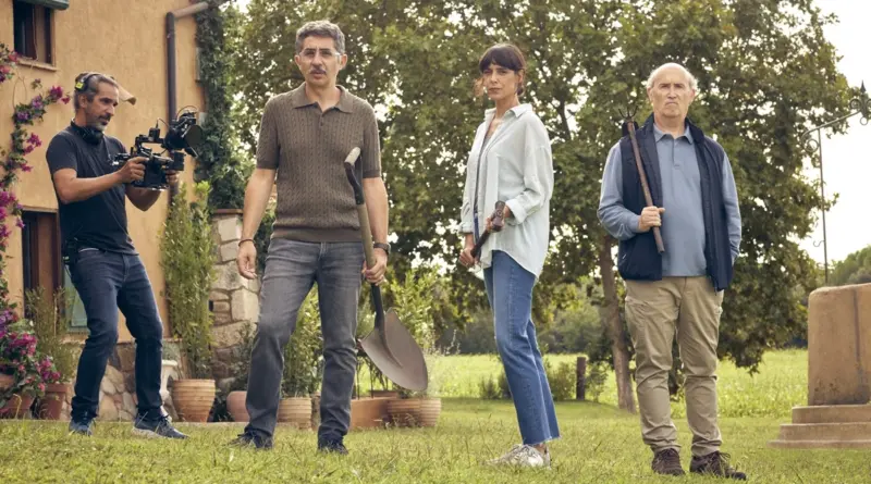 Imagen del rodaje de la película Cinco Minutos Más