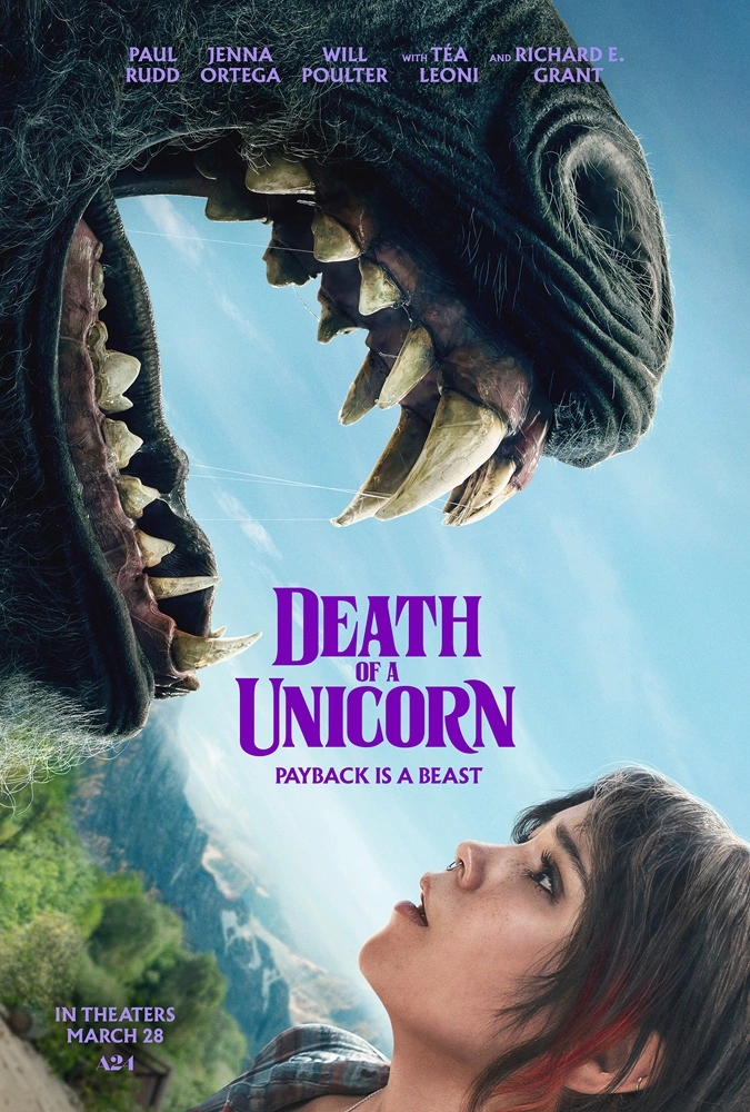 Crítica de 'Death of a Unicorn': Huele a película de culto. 8 mundoCine - death of a unicorn 2025 poster