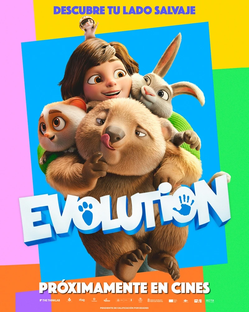 Los humanos se animalizan y los animales se humanizan en el primer tráiler de 'Evolution', la película de animación de Julio Soto Gúrpide y Zayra Muñoz Domínguez. 4 mundoCine - evolution 2026 poster