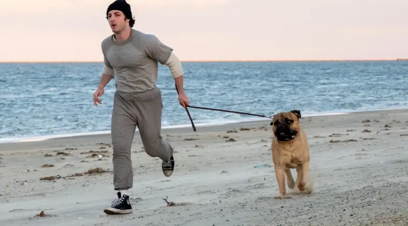 Imagen de Anthony Ippolito como el joven Sylvester Stallone en I Play Rocky