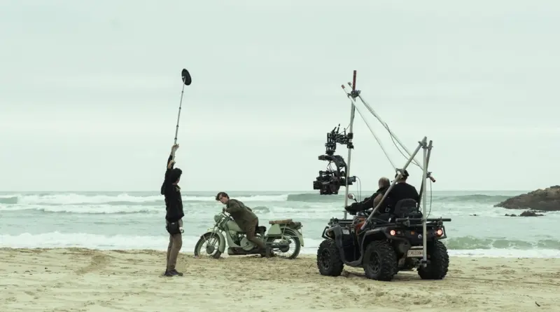 Imagen del rodaje de La Bola Negra