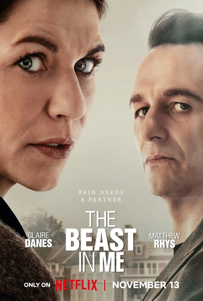 Claire Danes y Matthew Rhys se enfrentan en un retorcido juego de gato y ratón en el primer tráiler de 'La Bestia En Mí'. 4 mundoCine - the beast in me poster serie