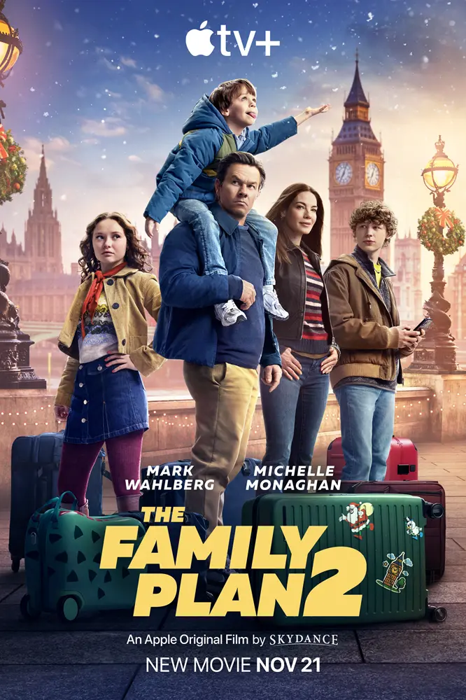 Mark Wahlberg tiene que salvar a su familia de Kit Harington en el primer tráiler de 'Plan en Familia 2'. 4 mundoCine - the family plan 2 poster