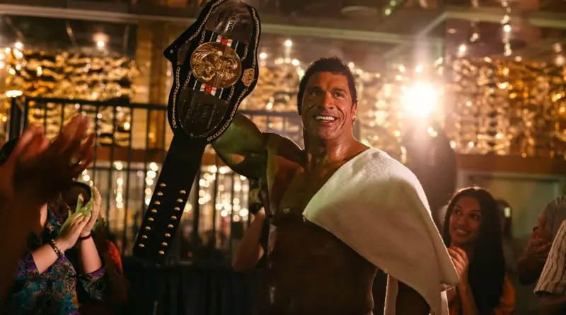 Imagen de la película The Smashing Machine con Dwayne Johnson como posible candidato al Óscar