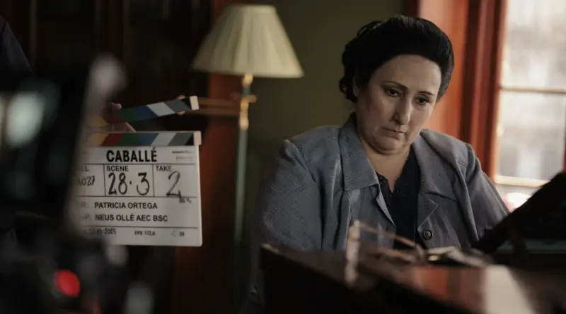 Imagen del rodaje de la película biopic de Montserrat Caballé