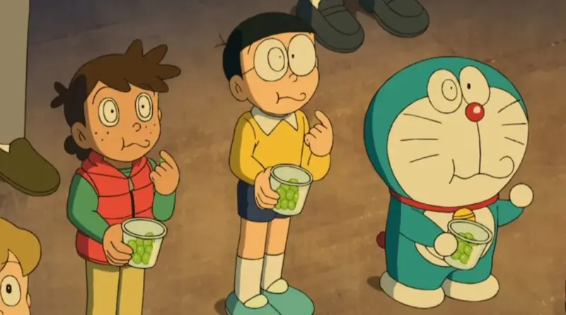 Imagen del episodio de Doraemon El fin de año en España