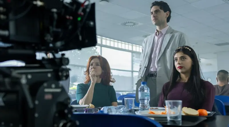 Imagen del rodaje de la película María Martínez Ruiz no puede volver