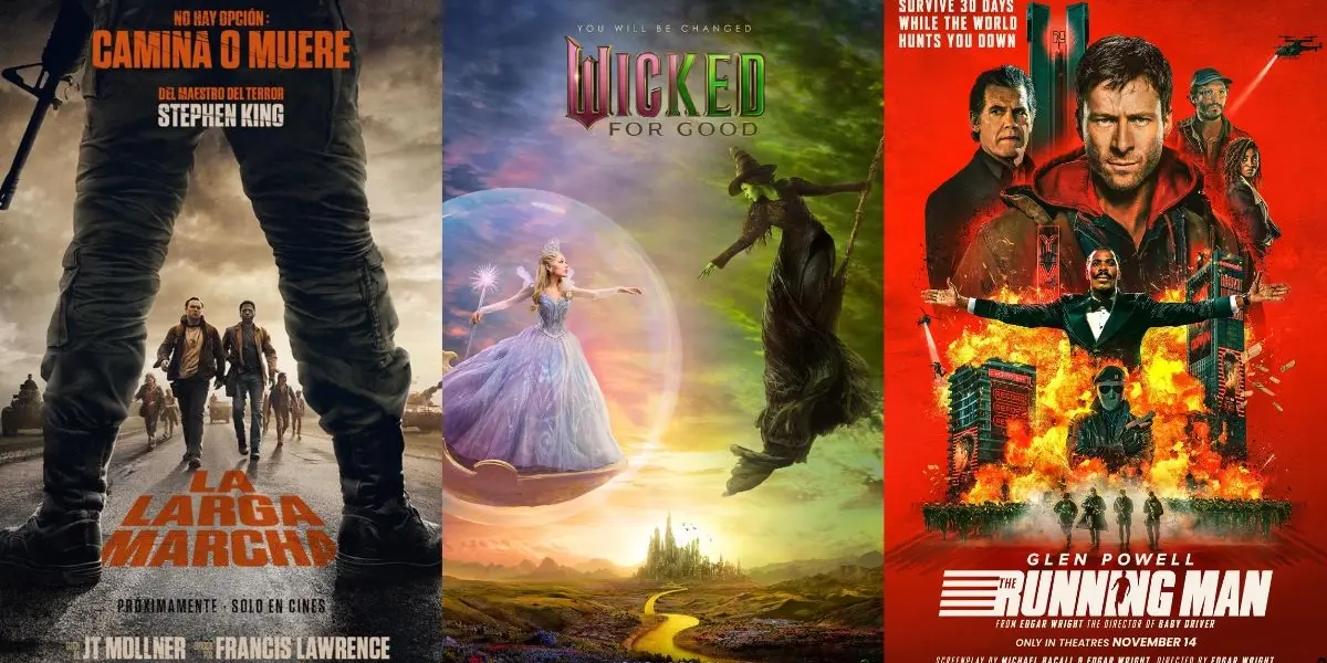 Tres pósters de los estrenos destacados del mes de noviembre