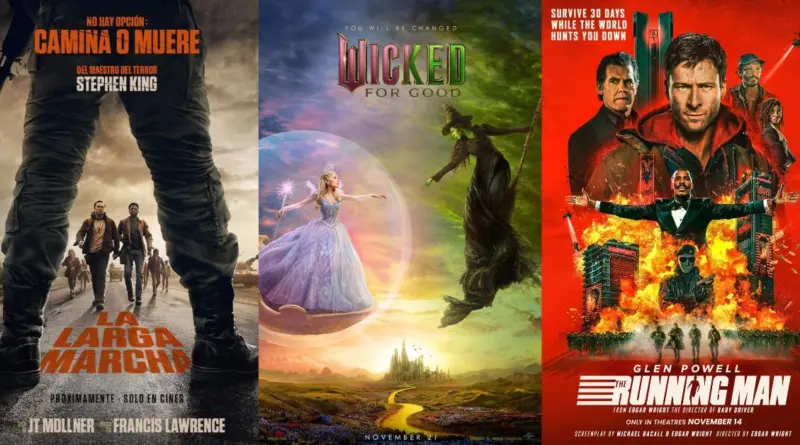 Tres pósters de los estrenos destacados del mes de noviembre