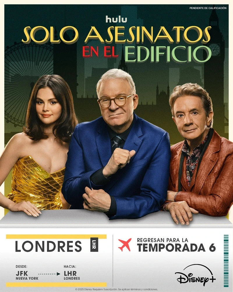 ¡Buenas noticias! 'Solo Asesinatos en el Edificio' tendrá sexta temporada y estará ambientada en Londres. 4 mundoCine - solo asesinatos en el edificio poster temporada 6