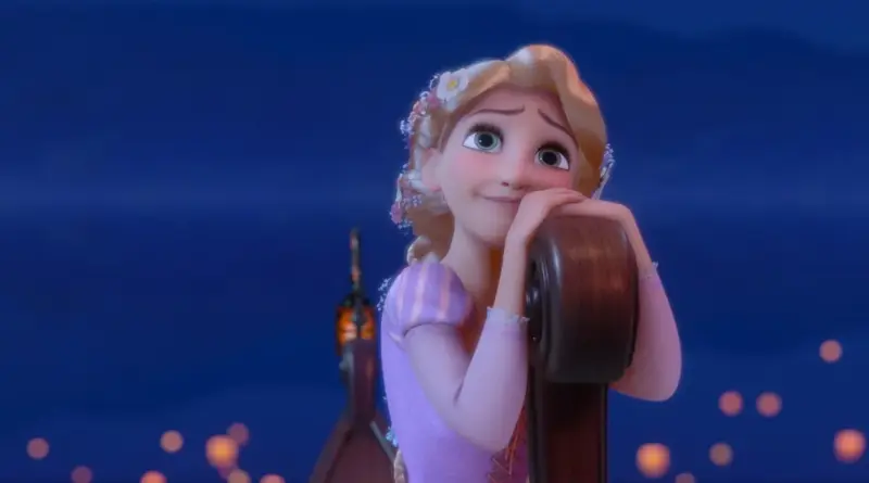 Imagen de Rapunzel en la película Enredados